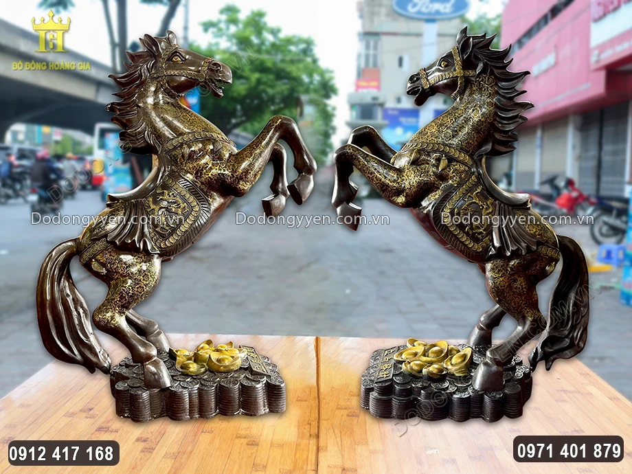 Đôi ngựa phong thủy thích hợp đặt tại không gian rộng, thoáng